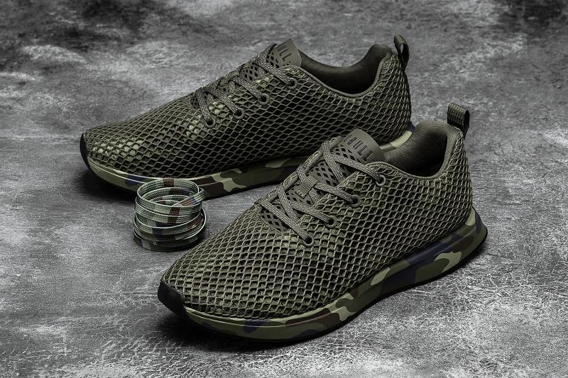 Nobull Forest Camo Mesh Runner Women's Running Shoes Olive | USA R1710V